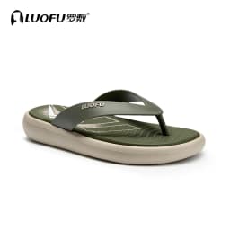 LUOFU Men's New Flip Flops Summer Outdoor Anti Slip Fashion Simple Thick Bottom Holiday Slippers Sandals