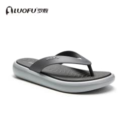 LUOFU Men's New Flip Flops Summer Outdoor Anti Slip Fashion Simple Thick Bottom Holiday Slippers Sandals