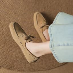 MORAZORA Size 35-43 Ins Hot Genuine Leather Flat Shoes Women Suede Brand Desgin Casual Flats Fashion Ladies Loafers 4 Colors