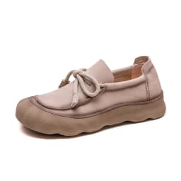 AIYUQI Women's Sneakers Genuine Leather 2026 New Non-Slip Women German Training Shoes Large Size Lace-Up Female Loafers
