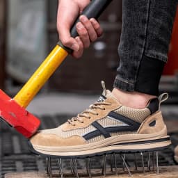 Safety Shoes, Men's Protective Shoes, anti Smash and anti Stab Work Shoes, Steel Toe Protective Boots