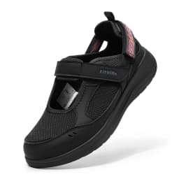 FitVille Women'S Diabetic Shoes Wide Summer Sandals With Adjustable Closures&Arch Support Lightweight Breathable Nurse Shoe