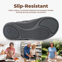 FitVille Women'S Diabetic Shoes Wide Summer Sandals With Adjustable Closures&Arch Support Lightweight Breathable Nurse Shoe