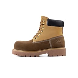 Mr.A Brand Spliced High-Top Wear-Resistant Yellow Boots Outdoor Hiking Leather Comfortable Retro Warm Boots Autumn and Winter Men's Waterproof Boots