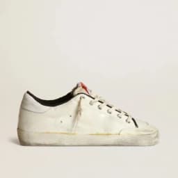 Women's Shabby and Dirty Sneakers Genuine Leather Sneakers Fashionable Casual Versatile White Shoes
