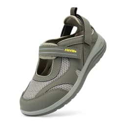 FitVille Mary Janes Women'S Diabetic Shoes Wide Summer Sandals With Adjustable Closures&Arch Support Breathable Nurse Shoe