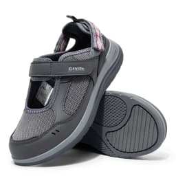 FitVille Mary Janes Women'S Diabetic Shoes Wide Summer Sandals With Adjustable Closures&Arch Support Breathable Nurse Shoe