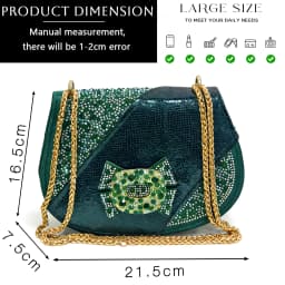Venus Chan 2026 INS Green Elegant Women's High Heel Shoes and Rhinestone-Embellished Bag Set - Perfect for Any Occasion