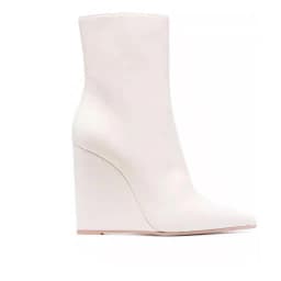 New Autumn/Winter Women's Black/Red Wedge Ankle Boots High Heel Pointed Toe Back Zipper Fashion Elegant All Match Short Boots