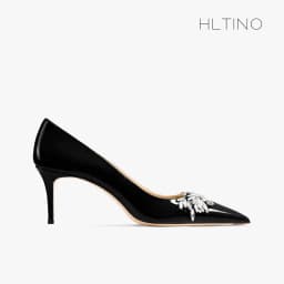 Luxury Woman Shoes Female Genuine Leather 2026 New Women Pumps Pointed Toe High Heels Rhinestone Light Party Ladies Shoes 10cm