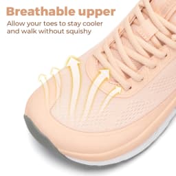 FitVille Women's Sports Shoes Wide Casual Sneakers Comfortable Cushioning Running Jogging Shoes for Women with Arch Support