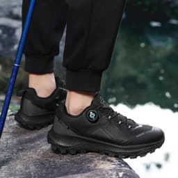 Men's Plus Size Waterproof Hiking Shoes Four Seasons Non-Slip Outdoor Walking Shoes Youth Casual Sports Running Shoes Sneakers