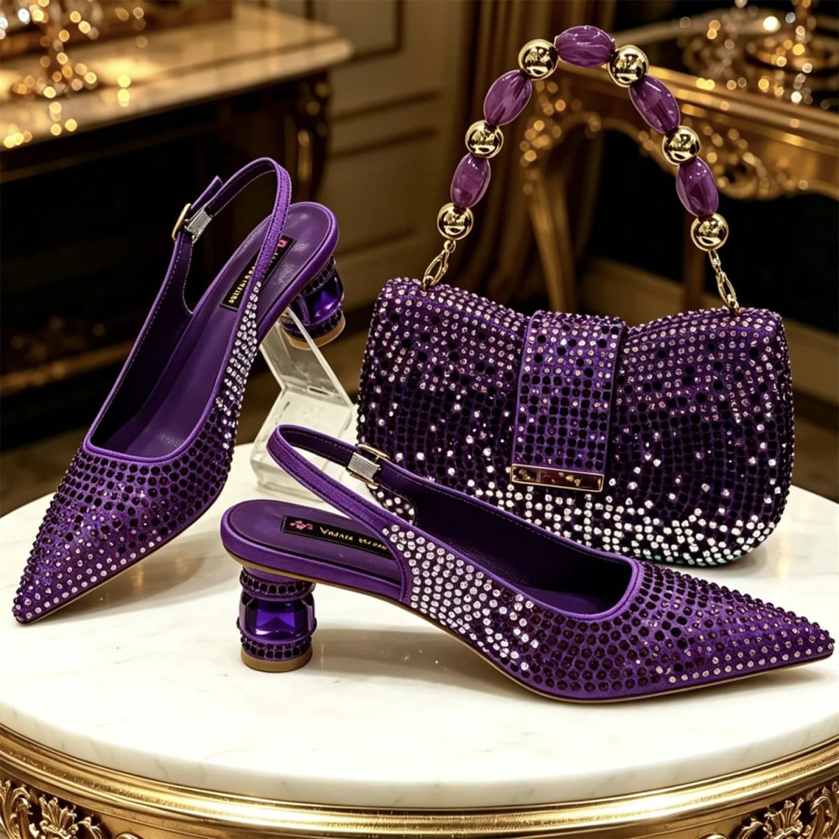 2026 New Fashionable Pointed Toe Shoe and Bag Set – High Quality and Affordable Stylish Women's Accessories
