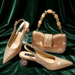 2026 New Fashionable Pointed Toe Shoe and Bag Set – High Quality and Affordable Stylish Women's Accessories