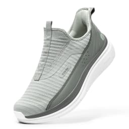 FitVille Men's Extra Wide Toe Box Slip On Running Sneakers, Lightweight Breathable Outdoor Walking Sports Shoes, Orthopedic Comfort Footwear for Swollen Feet Bunions Elderly