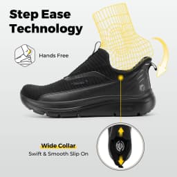 FitVille Men's Extra Wide Toe Box Slip On Running Sneakers, Lightweight Breathable Outdoor Walking Sports Shoes, Orthopedic Comfort Footwear for Swollen Feet Bunions Elderly