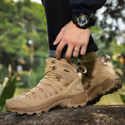 Men New Tactical Boots Waterproof Ultrallight Anti-Slip MaleTraining Breathable Climbing Hiking Shoes Rapid Response Army Boots