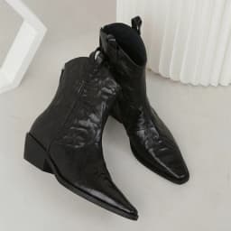 AIYUQI Women's Western Cowboy Boots Pointed Toe Women Ankle Boots and Short Boots Comfortable Female Boots for Autumn and Winter