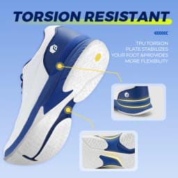FitVille Men's Wide Width 2E Professional Tennis Training Shoes, Breathable Lightweight Non-Slip Sports Sneakers Equipped with Arch Support for All Day Wear