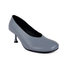 2026 Spring Autumn New Arrival Basic Versatile Luxury Full Genuine Leather Patchwork Round Toe Slip‑On Thin Mid Heel Women Pumps