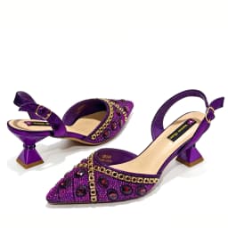 Trendy Women's Pointed-Toe High Heels and Luxury Bag Set - Versatile Fit for All Foot Shapes, Sleek Design for a Chic Loo