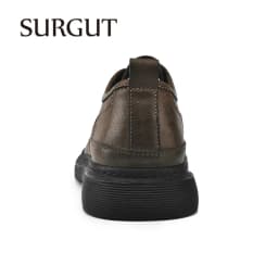 SURGUT New Genuine Leather Men Shoes Bussiness Working Flats High Quality Causal Soft Daily Comfort Male Footwear Shoes Men