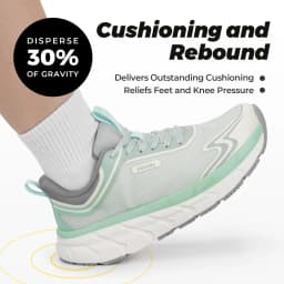 FitVille Women's Sports Shoes Wide Casual Sneakers Non-Slip Walking Running Shoes For Women for Swollen Feet Pain Relief