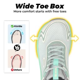 FitVille Women's Sports Shoes Wide Casual Sneakers Non-Slip Walking Running Shoes For Women for Swollen Feet Pain Relief