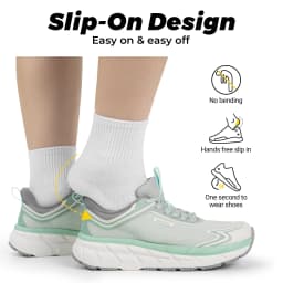 FitVille Women's Sports Shoes Wide Casual Sneakers Non-Slip Walking Running Shoes For Women for Swollen Feet Pain Relief