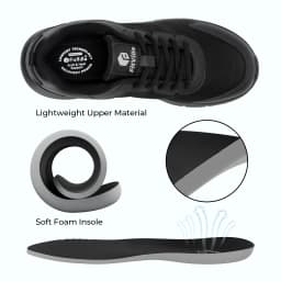 Fitville Widened 2E Men'S Walking Shoes Lightweight Breathable Cushioning Shoe Relieve Plantar Fasciitis Pain With Arch Support