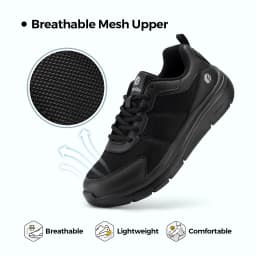 Fitville Widened 2E Men'S Walking Shoes Lightweight Breathable Cushioning Shoe Relieve Plantar Fasciitis Pain With Arch Support