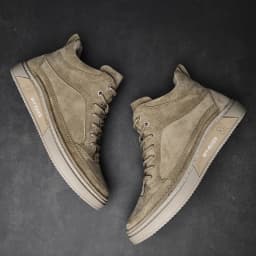 High End Brand Winter Hot Selling Men's High Top Shoes Street Trend Cotton Oxford Shoes Men's Genuine Leather Casual Shoes