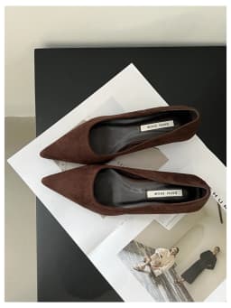 2026 Spring Shoes Women Thin Low Heels Pumps Fashion Suede Elegant Pointed Toe Shallow Pumps Office Dress Wedding Female Loafers