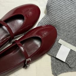PU Leather Mary Jane Flats for Women Red Buckle Strap Shallow Casual Shoes Elegant Retro Spring Autumn Streetwear Loafers