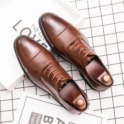 Oxfords Men Shoes Red Sole Fashion Business Casual Party Banquet Daily Retro Carved Lace-up Brogue Dress Shoes