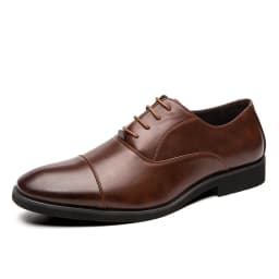 Oxfords Men Shoes Red Sole Fashion Business Casual Party Banquet Daily Retro Carved Lace-up Brogue Dress Shoes