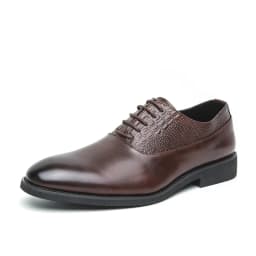 Oxfords Men Shoes Red Sole Fashion Business Casual Party Banquet Daily Retro Carved Lace-up Brogue Dress Shoes