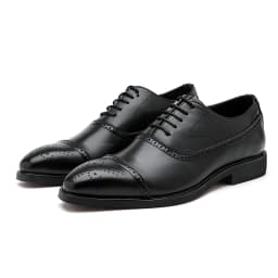 Oxfords Men Shoes Red Sole Fashion Business Casual Party Banquet Daily Retro Carved Lace-up Brogue Dress Shoes