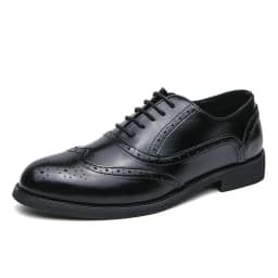 Oxfords Men Shoes Red Sole Fashion Business Casual Party Banquet Daily Retro Carved Lace-up Brogue Dress Shoes