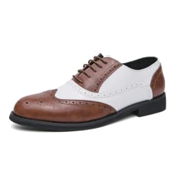 Oxfords Men Shoes Red Sole Fashion Business Casual Party Banquet Daily Retro Carved Lace-up Brogue Dress Shoes
