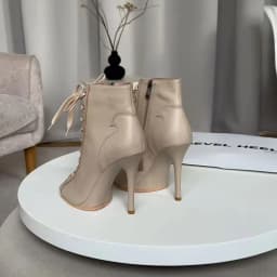 Genuine leather Customizable boots European Style Sexy Thin High Heel Jazz Dance Sandal for Women Open Toe Ladies Dancing Shoes