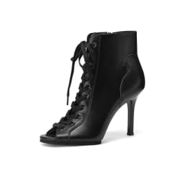 Genuine leather Customizable boots European Style Sexy Thin High Heel Jazz Dance Sandal for Women Open Toe Ladies Dancing Shoes