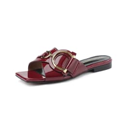Women's Genuine Leather Slippers Summer Luxury Designer Outdoor Fashion Women's Shoes Low Heel Party Shoes Beach Shoes Large 44
