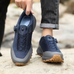 Men Hiking Sneakers Brand High Quality Trekking Climbing Shoes Male Rotating Button Luxury Designer Outdoor Sneakers