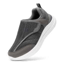 Fitville Men'S Diabetic Shoes Casual Orthopedics Extra Wide Feet Swollen Slip-On Shoes For Elderly Foot Pain Relief Neuropathy