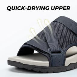FitVille Wide Sandals for Men Comfortable Summer Hiking Sandal With Arch Support Non-slip Shoes for Outdoor Beach Travel