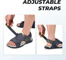FitVille Wide Sandals for Men Comfortable Summer Hiking Sandal With Arch Support Non-slip Shoes for Outdoor Beach Travel