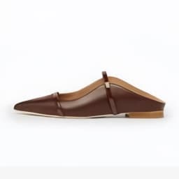 Arden Furtado Summer Burgundy One-word Band Mules Pointed Toe Shallow Pull-on Mixed Colors Fashion Flats Slippers
