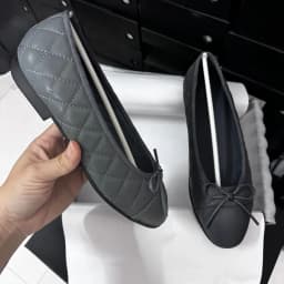 Spring Women's Leather Flat Bow Ballet Flats - Women's Comfortable and Elegant Slender-Feet Single Shoes