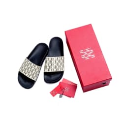 CHHC Female Flip Flops Letter Printing Multi Scene Silicone Beach Slippers Waterproof Summer Outdoor Sandals